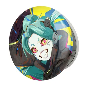 آینه جیبی خندالو طرح ربکا انیمه سایبرپانک مدل تاشو کد 23975 