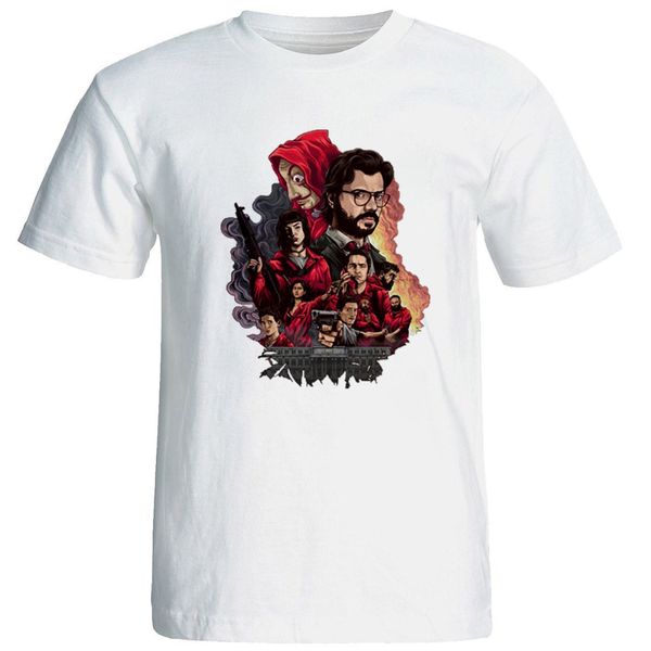 تیشرت آستین کوتاه مردانه طرح money heist کد m1