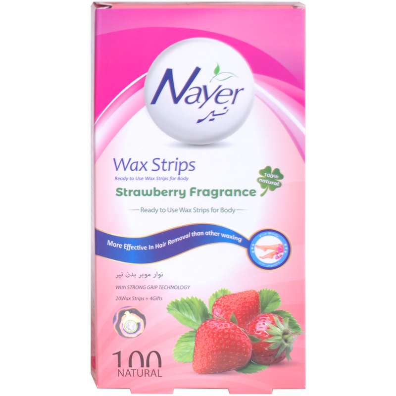 نوار موبر صورت نیر مدل Strawberry بسته 20 عددی نوار موبر صورت نیر مدل Strawberry بسته 20 عددی