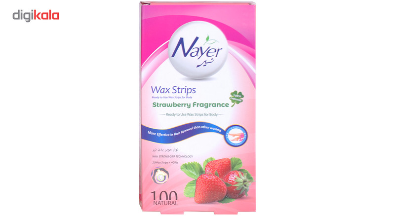 نوار موبر صورت نیر مدل Strawberry بسته 20 عددی نوار موبر صورت نیر مدل Strawberry بسته 20 عددی