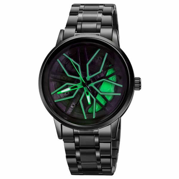 ساعت مچی عقربه‌ای کوارتز مردانه مدل صفحه رینگی چرخان کد 5