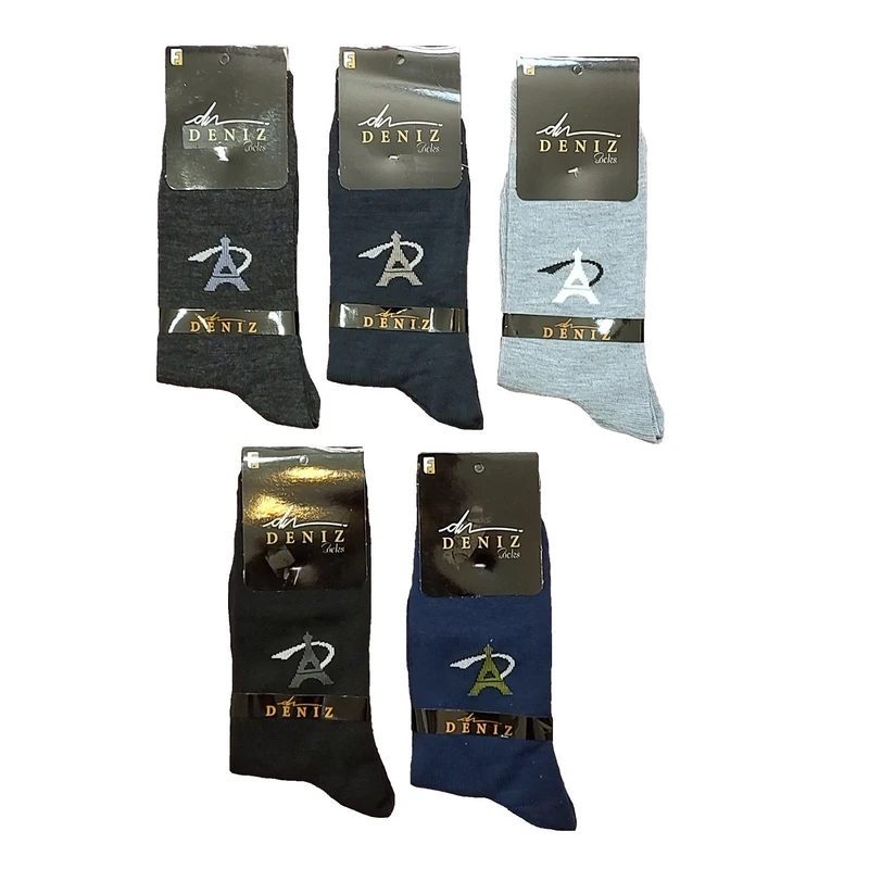 جوراب مردانه دنیز مدل گلدکس مجموعه 5 عددی