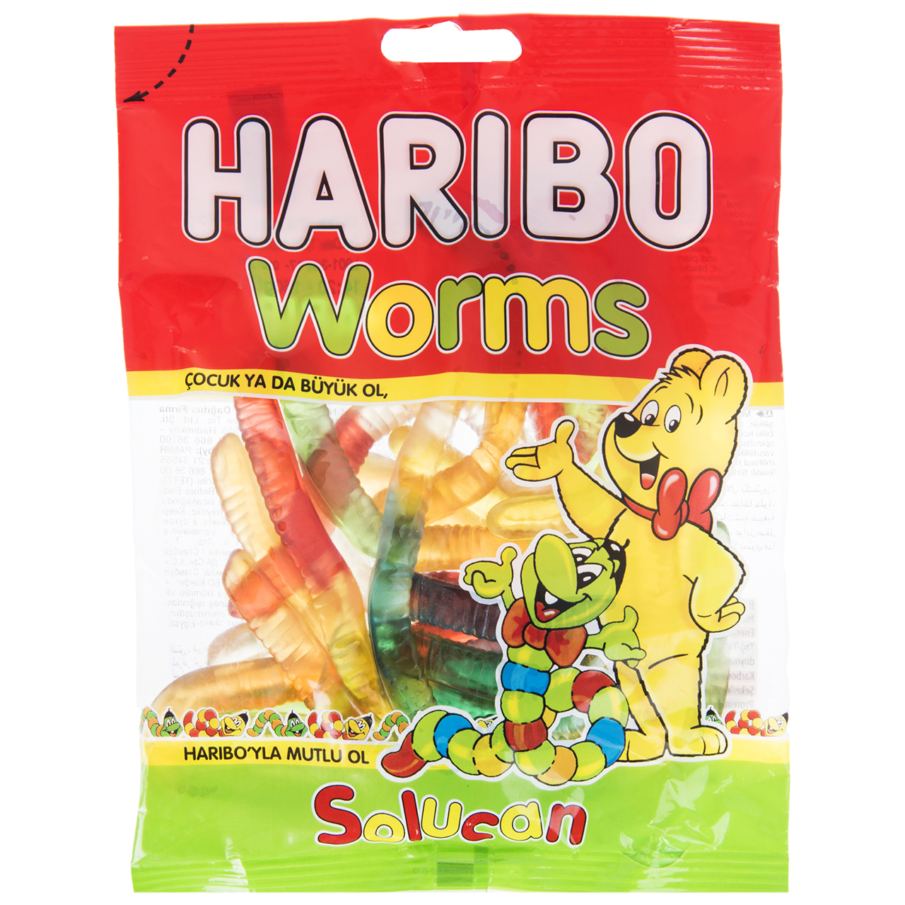 پاستیل هاریبو مدل Worms مقدار 130 گرم