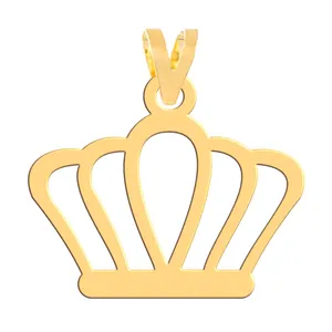 آویز گردنبند طلا 18 عیار زنانه فرشته مدل تاج   WNL-000640