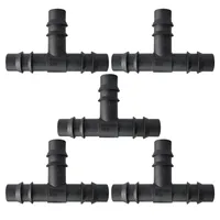 سه راهی آبیاری روان ریز مدل RR-Tee16mm بسته 5 عددی