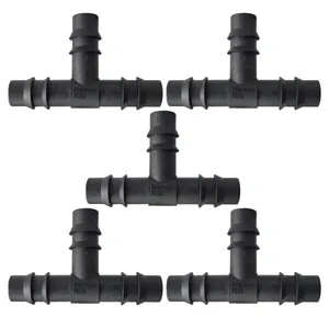 سه راهی آبیاری روان ریز مدل RR-Tee16mm بسته 5 عددی