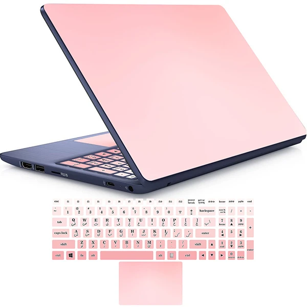 استیکر لپ تاپ راتیانا مدل P_ink به همراه بر چسب حروف فارسی