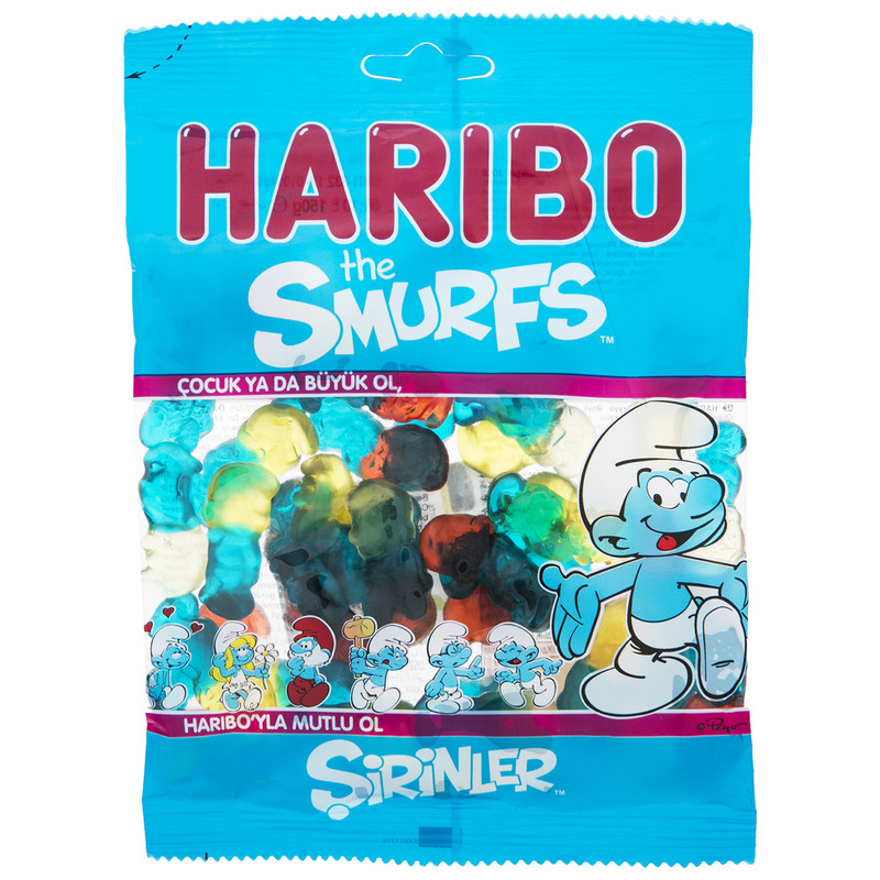 پاستیل هاریبو مدل The Smurfs مقدار 120 گرم