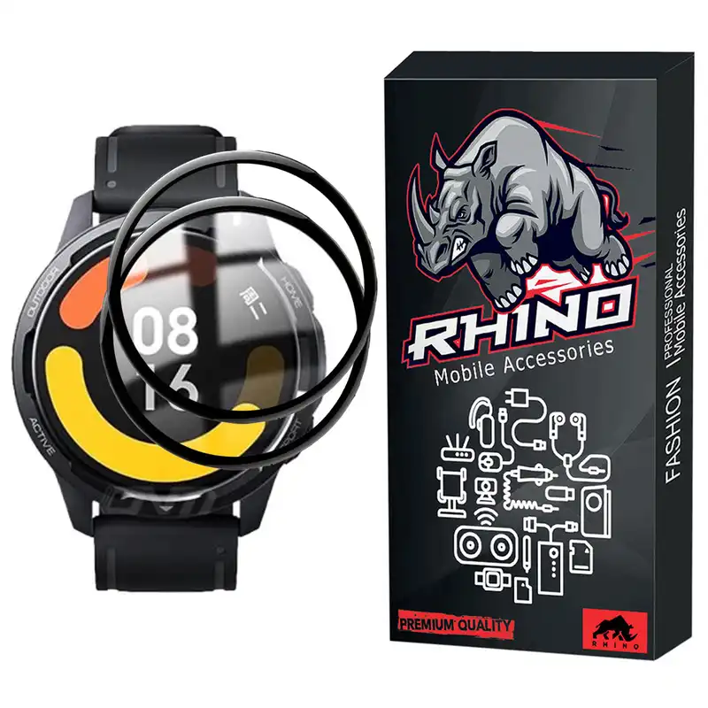 محافظ صفحه نمایش راینو مدل R-PMMA مناسب برای مچ بند هوشمند شیائومی S1 Active بسته 2 عددی