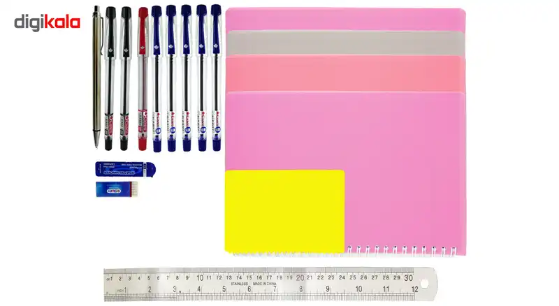 ست لوازم تحرير مجموعه 17 عددي كد 25010028