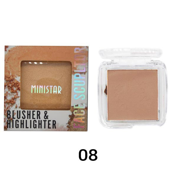 رژگونه و هایلایتر مینی استار کد 08 رژگونه و هایلایتر مینی استار کد 08