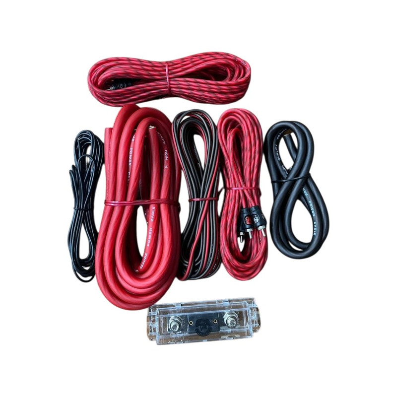 پک سیم کشی آمپلی فایر خودرو تیتان آدیو مدل Ti-4482 مجموعه 7 عددی