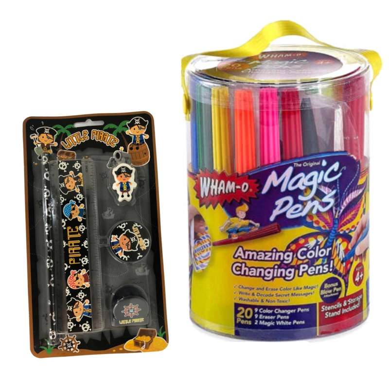 ماژیک جادویی مدل Magic بسته 20 عددی به همراه بسته نوشت افزار مدل دزد دریایی ماژیک جادویی مدل Magic بسته 20 عددی به همراه بسته نوشت افزار مدل دزد دریایی