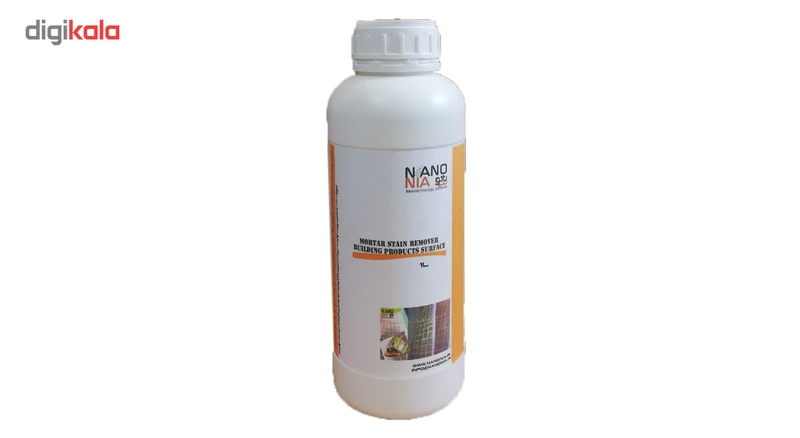 عکس شماره 2 : محلول پاک کننده لکه های سیمانی و گچی نانونیا مدل n8 حجم ۱ لیتری