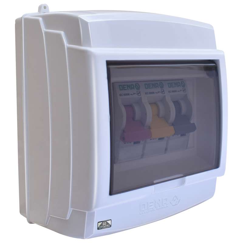 جعبه فیوز دنا الکتریک ایرانیان مدل شارک چهار عددی درب دار