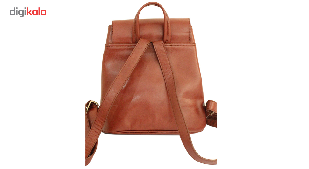 کوله پشتی دو جیب چرم آرا مدل kb002