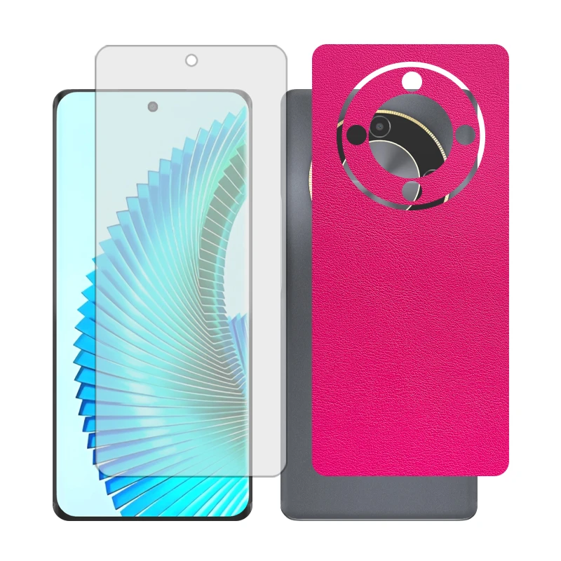 محافظ صفحه نمایش گلس مدل Together مناسب برای گوشی موبایل آنر X9b به همراه برچسب پوششی پشت گوشی