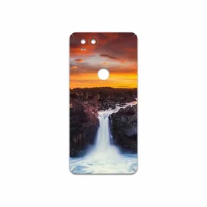 MAHOOT Waterfall Cover Sticker for Google Pixel 2