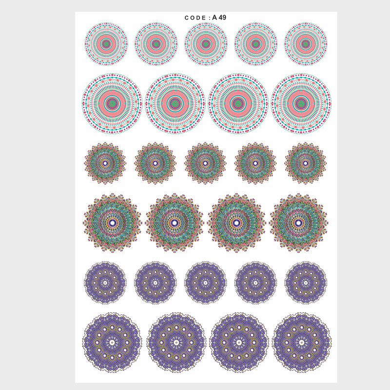 برچسب ترنسفر مدل ماندالا A-49