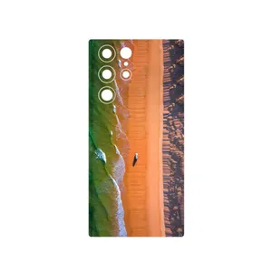 MAHOOT Beach and Green Sea Cover Sticker for Samsung Galaxy S22 Ultra 5G