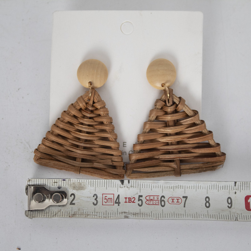 گوشواره زنانه مدل حصیری کد 001