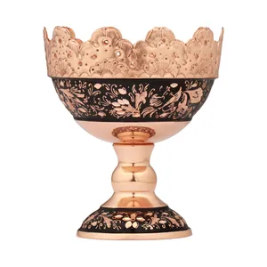 آجیل خوری مسی مدل الماس تراش کد 9