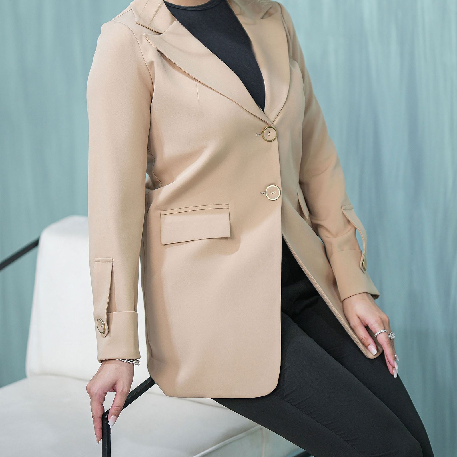 مانتو کتی زنانه السانا مدل هرمان کد 107423 -  - 2