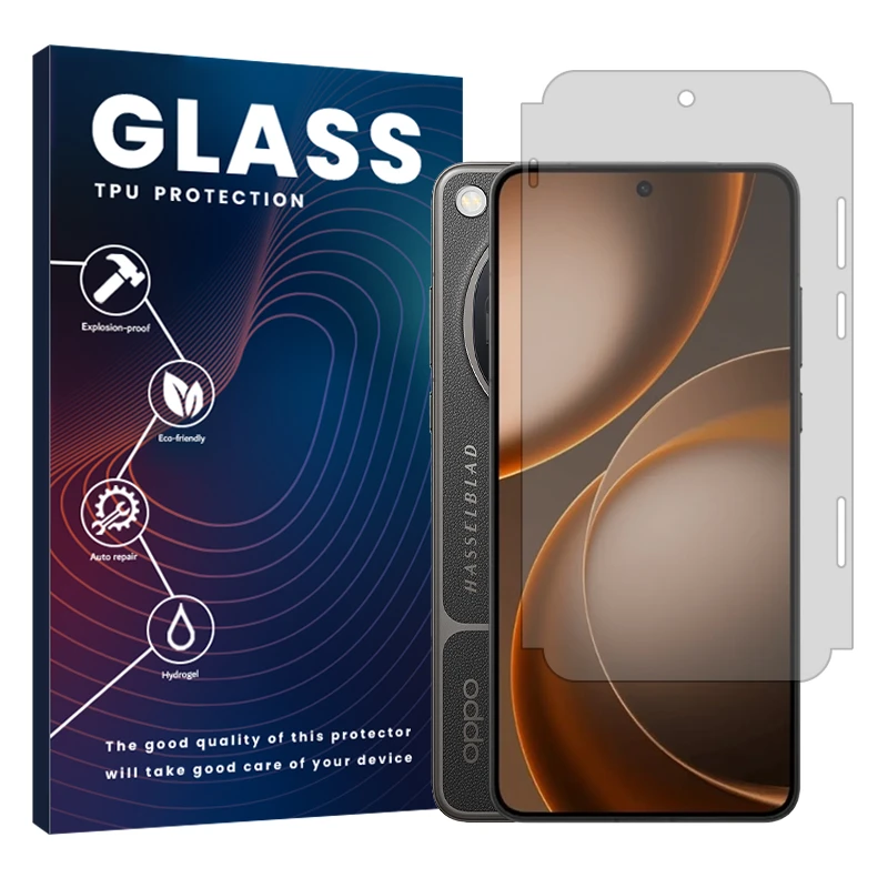 محافظ صفحه نمایش گلس مدل ۳۶۰ درجه فول مناسب برای گوشی موبایل اوپو Find X9 Ultra