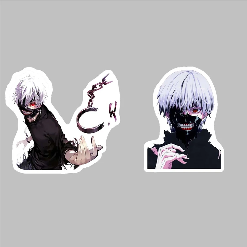 استیکر لپ تاپ کارنیکا طرح انیمه توکیو غول کن کانکی مدل AnimeTokyo Ghoul Ken Kaneki-2222106 مجموعه 2 عددی