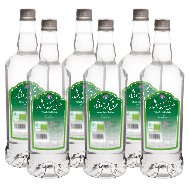 عرق گزنه افشار - 1 لیتر بسته 6 عددی