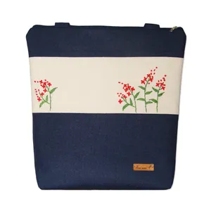 کیف رودوشی پارچه ای مدل گل دانه کد 2A21