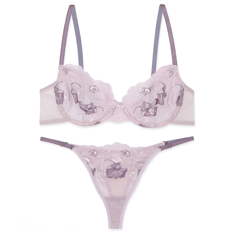 ست سوتین و شورت زنانه برتا مدل توری کد 2020YA