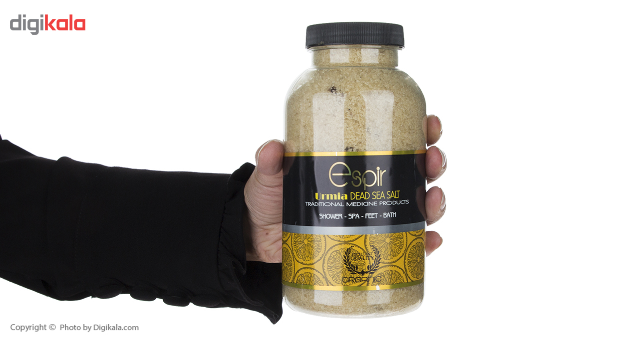 نمک دست و پا اسپیر دانه متوسط مدل Lemon salt وزن 1000 گرم