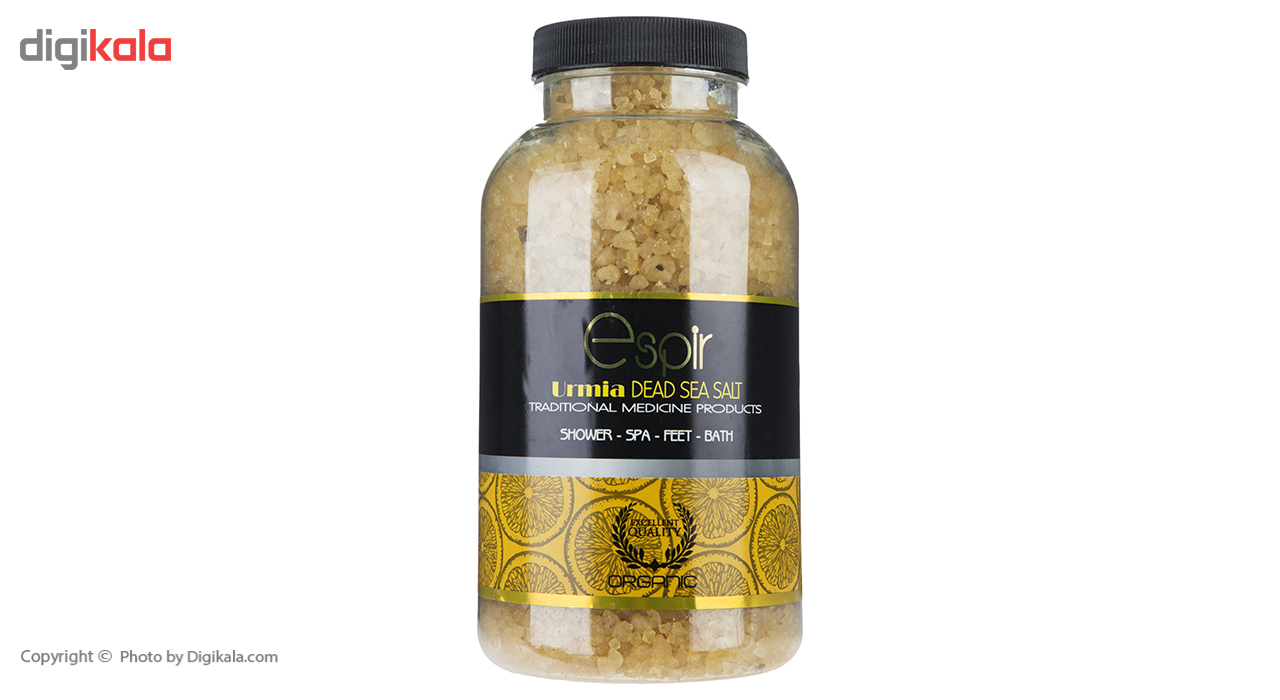 نمک حمام اسپیر دانه درشت مدل Lemon salt وزن 1000 گرم