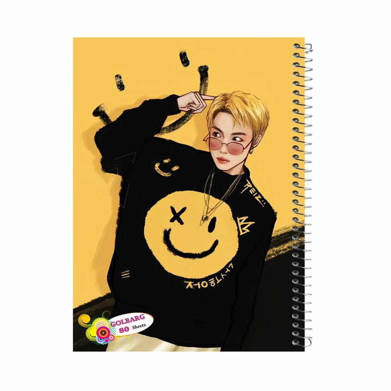 دفتر مشق 80 برگ گلبرگ طرح دانشجویی کد 27