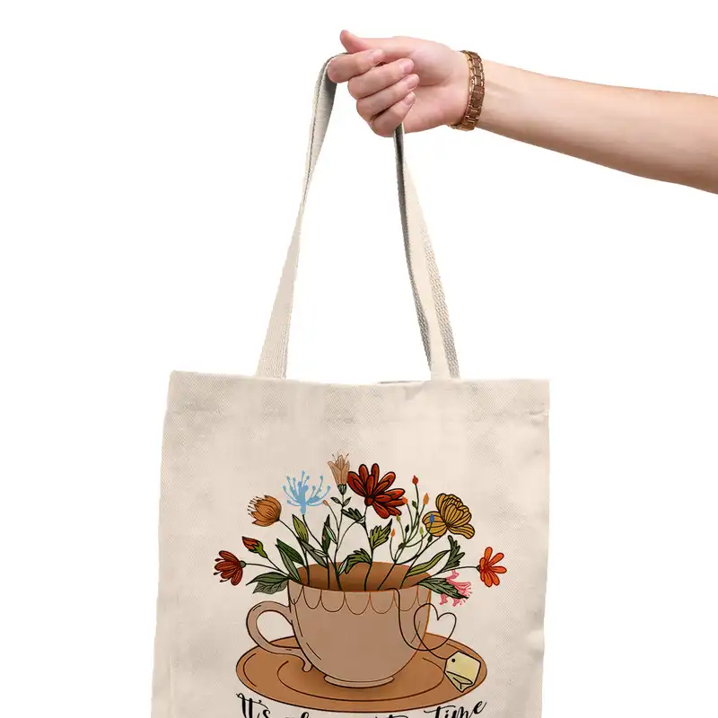 ساک خرید ترمه طراحان ایده مدل چای معطر کد cfp1607 - L