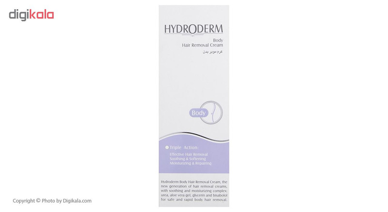کرم موبر بدن هیدرودرم مدل Triple Action مناسب انواع پوست حجم 75 میلی لیتر
