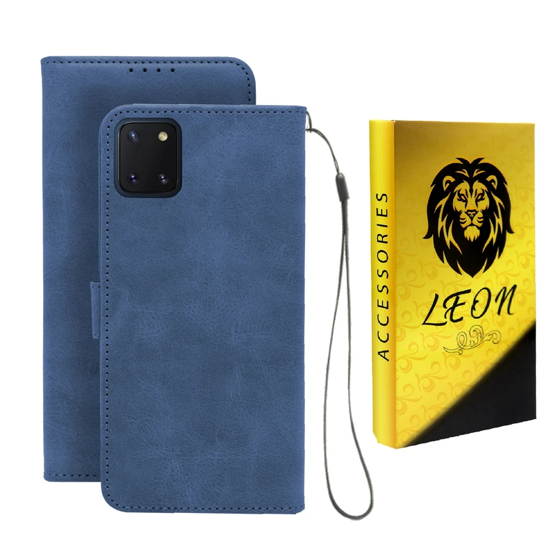 کیف کلاسوری لئون مدل Scusa Oro مناسب برای گوشی موبایل سامسونگ Galaxy Note 10 Lite  به همراه بند آویز 