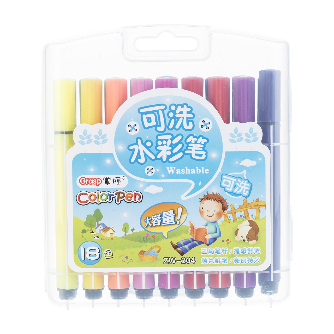 ماژیک مدل ZW-204 بسته 18 رنگ سایز R1