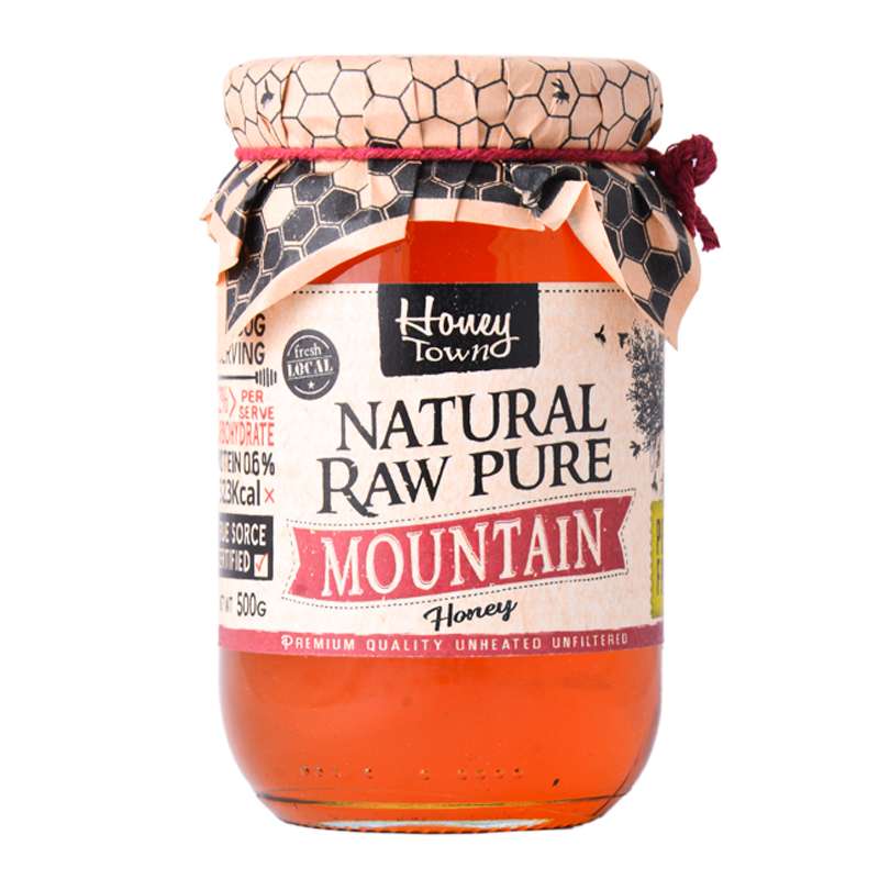 عسل Natural Raw Pure Mountain هانی تاون -500 گرم