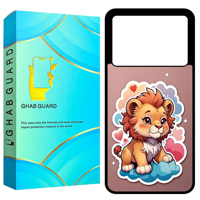 کاور قاب گارد طرح بچه شیر مدل GCHPK70P مناسب برای گوشی موبایل شیائومی Redmi K70 Pro 5G / Poco F6 Pro