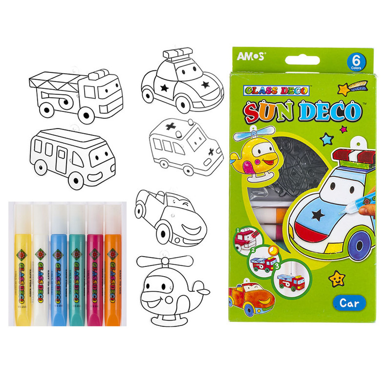 آبرنگ برجسته 6 رنگ آموس مدل SD10P6-C