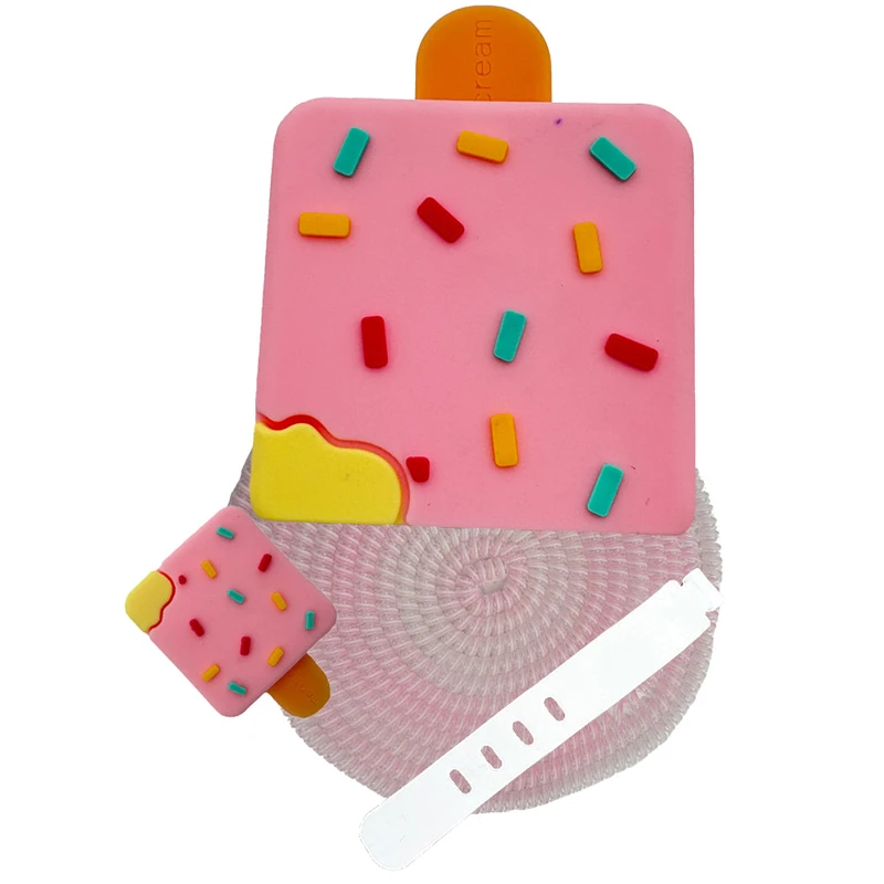 محافظ ٰشارژر میچان طرح ice cream مدل شارژر اپل 2 پین مجموعه 4 عددی