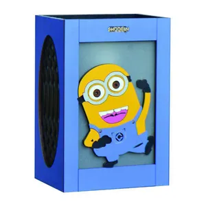 چراغ خواب دیواری کودک چوبین مدل Minion