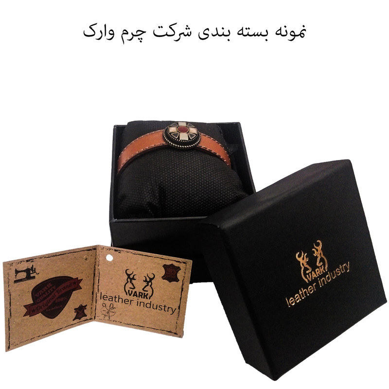دستبند چرم وارک مدل آرشیدا کد rb231