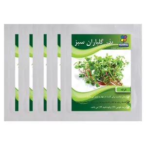 بذر خرفه گلباران سبز بسته 5 عددی
