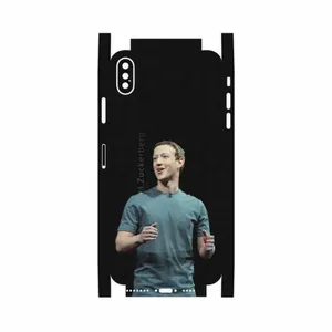 MAHOOT Mark Zuckerberg-FullSkin Cover Sticker for Apple iPhone XS Max