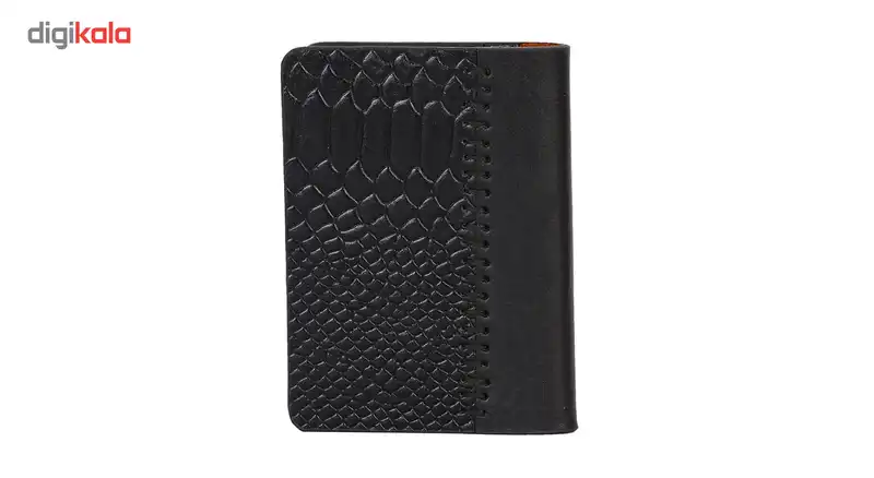جلد مدارک رویال چرم طرح کروکودیل مدل M54-Black