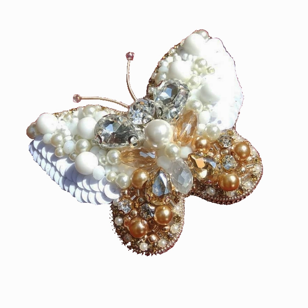 گل سینه زنانه مدل پروانه