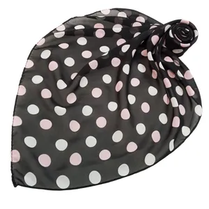 روسری دخترانه طرح خالخالی مدل SC-125-1